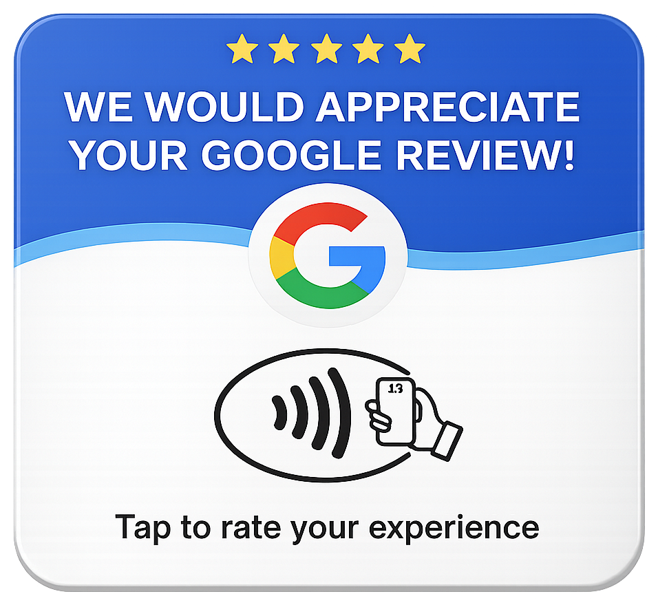 Tarjeta NFC Tap for it, vista frontal
